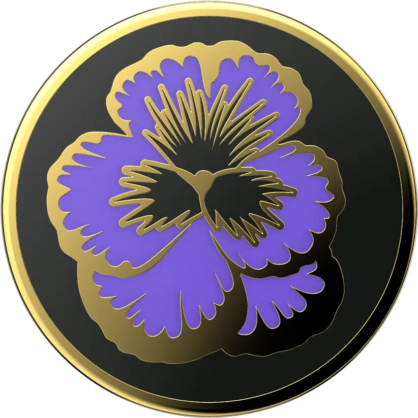 Enamel Flowering Iris Popgrip Popsockets Official Embellishment Png Iris New York Fashion Icon