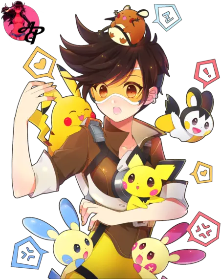 Download Pokemon Tracer And Electric Types Image Fanart Tracer X Genji Png Tracer Png