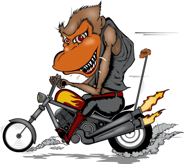 Motorcycle Events Monkey Riding Motorcycle Png Mc Ride Png
