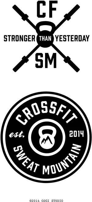 Crossfit Sweat Mountain T Shirt Logo Design Comps On Scad Png Gym Logo