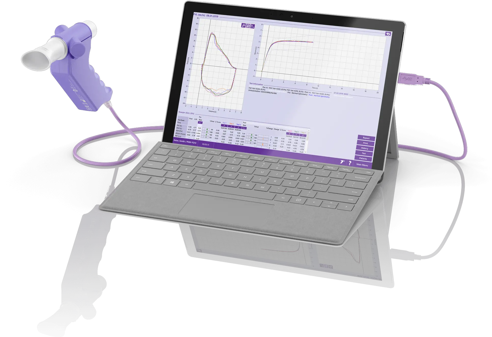 Pc Based Spirometer Easy Onpc Ndd Medical Spirometer Png Easy Icon 10 Rf