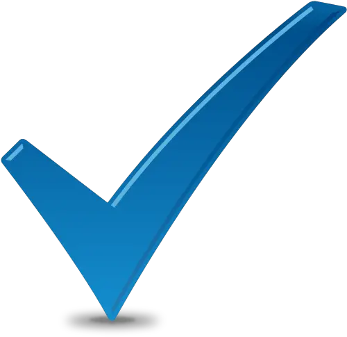 Blue Check Icon Png Transparent Checkmark Icon Blue Color Check Icon Png