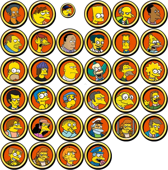 Pc Computer The Simpsons Hit U0026 Run Characters The Happy Png Run Icon Png
