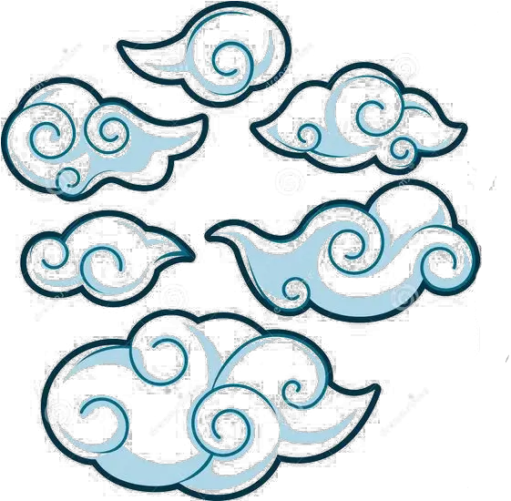 Drawing Chinese Cloud Transparent Png Japanese Style Clouds Cloud Drawing Png png