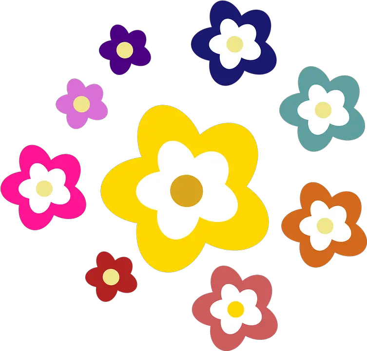 Flower Clipart Herb Garden Nature Flowers Daisy Flowers Different Colors Clip Art Png Flowers Clip Art Png