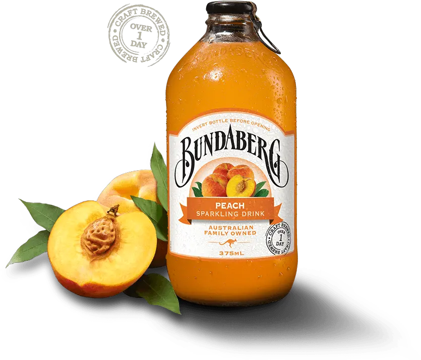 Peach Soft Drink Bundaberg Brewed Drinks Bundaberg Peach Sparkling Drink Png Peach Png