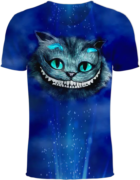 Cheshire Cat Smile Png Cheshire Cat Alice In Wonderland 3d Short Sleeve Cheshire Cat Smile Png