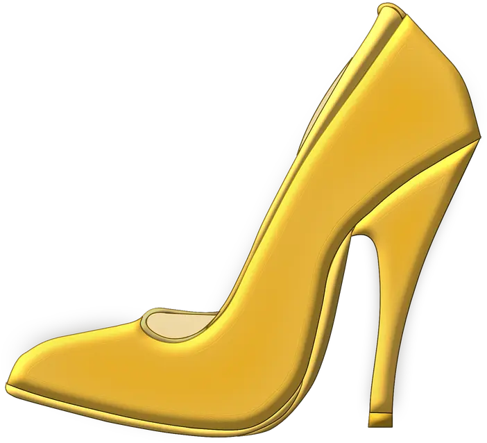 Shoe High Heeled Stack Heel 100 Free Photo On Mavl Gold High Heels Clipart Png Heel Png