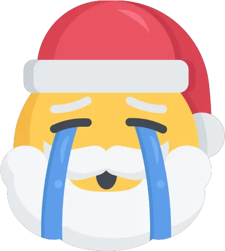 Christmas Crying Emoji Sad Santa Dead Santa Png Cry Emoji Png