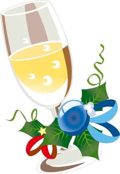 Champagne Wine Glass Cup Christmas Design Png Wine Clipart Png