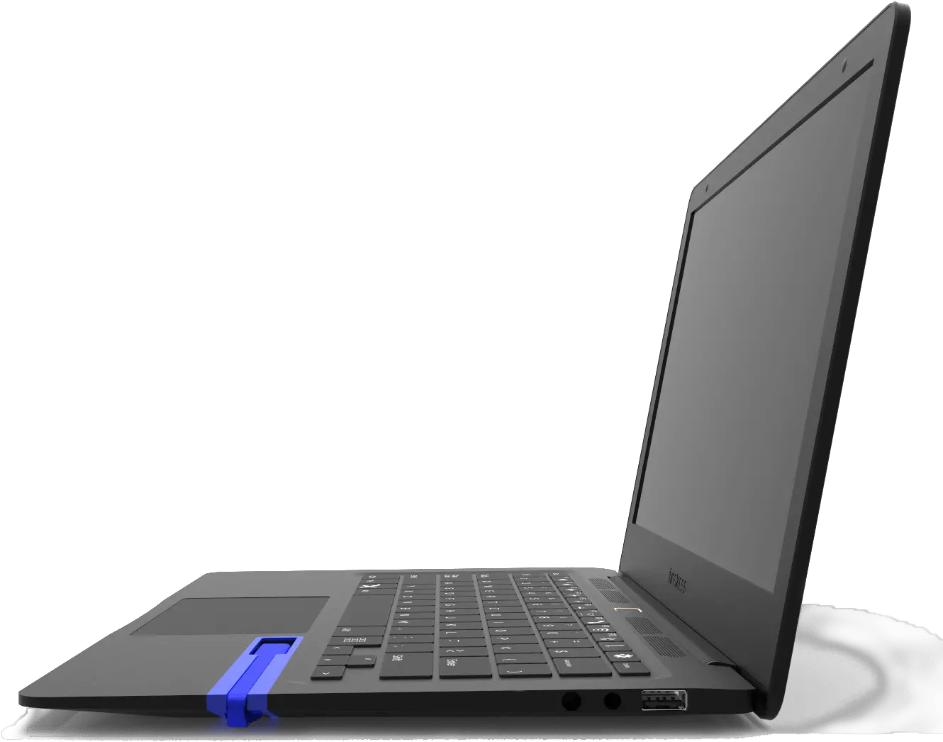 Download Mirabook Side View With Blue Layout Laptop Full Side View Computer Png Mira Icon