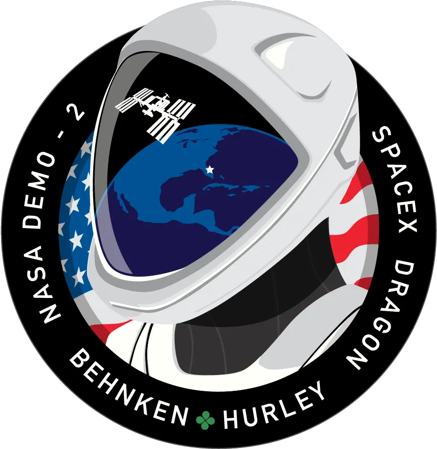 Andre Revin Andrerevin Twitter Spacex Demo 2 Mission Patch Png Pari Logos