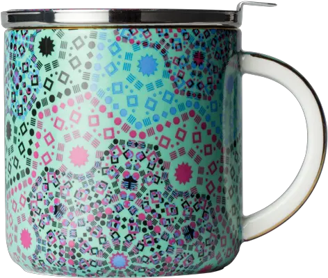 Moroccan Tealeidoscope Aqua Mug With Infuser T2 Mug Png Mug Transparent