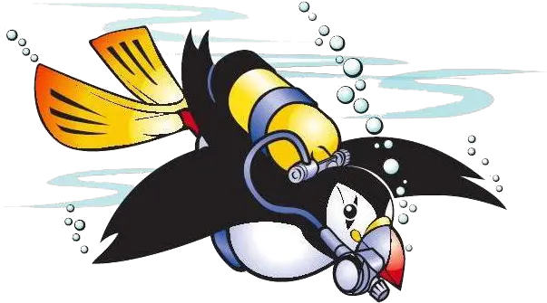 History Scuba Puffin Png Icon Of Perverse Animation