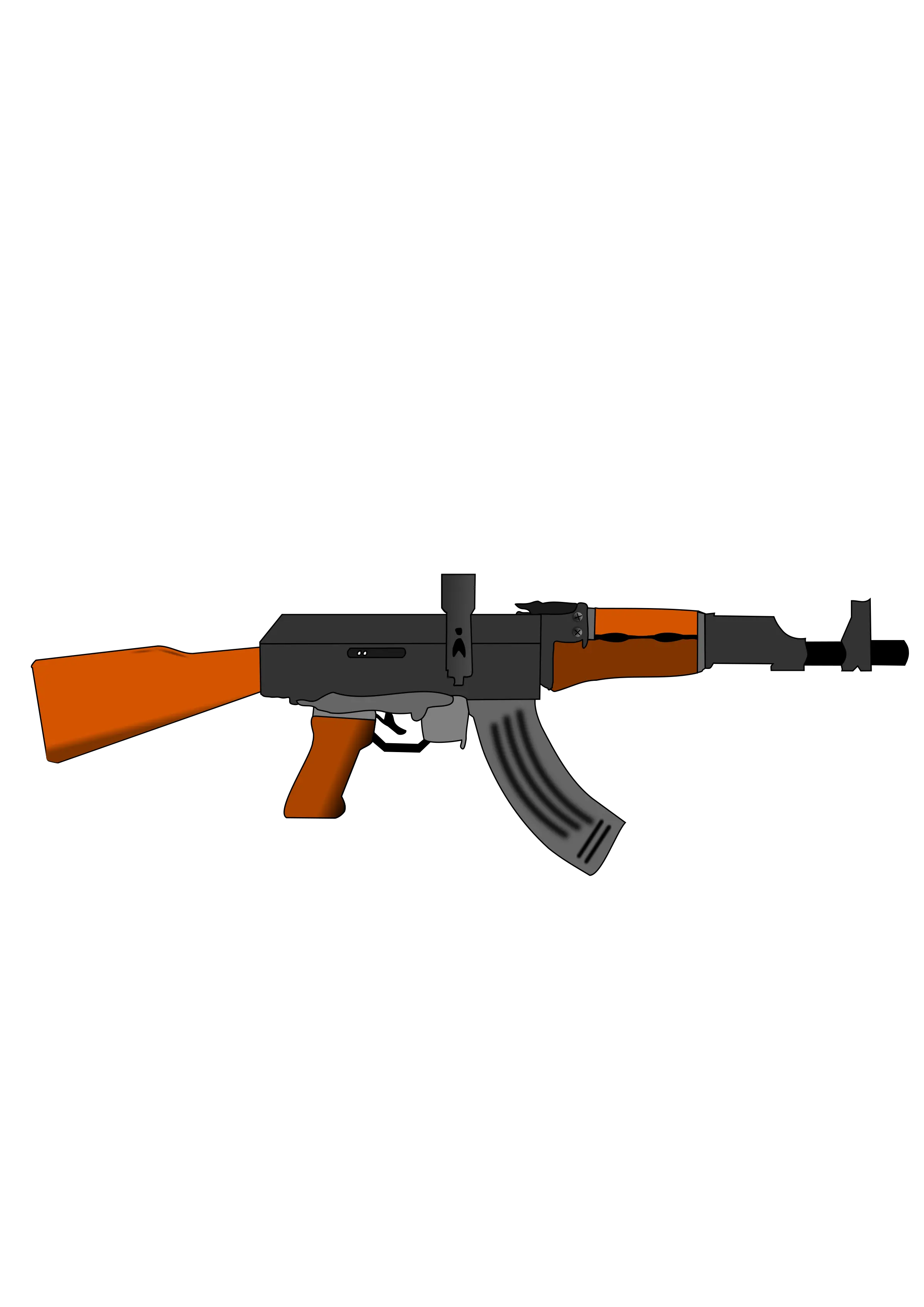 Gun Army Militia Free Vector Graphic On Pixabay Ak 47 Clipart Png Ak 47 Transparent Background