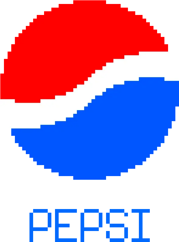 Pixilart Pepsi Logo By Anonymous Hal 9000 Pixel Art Png Pepsi Logo Transparent