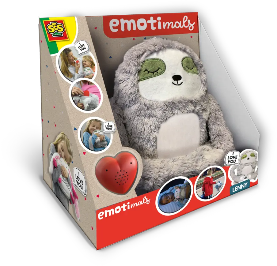 Ses Creative Emotimals Lenny Ses Creative Emotimals Knuffel Met Geluid Png Lenny Png