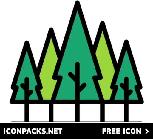 Free Pine Forest Icon Symbol Png Svg Download Vertical Forest Icon