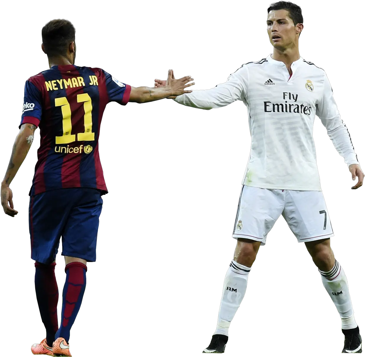 Cristiano Ronaldo U0026 Neymar Football Render 12099 Cristiano Ronaldo And Neymar Png Neymar Png