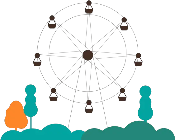 Best Premium Ferris Wheel Illustration Download In Png Dot Ferris Wheel Icon
