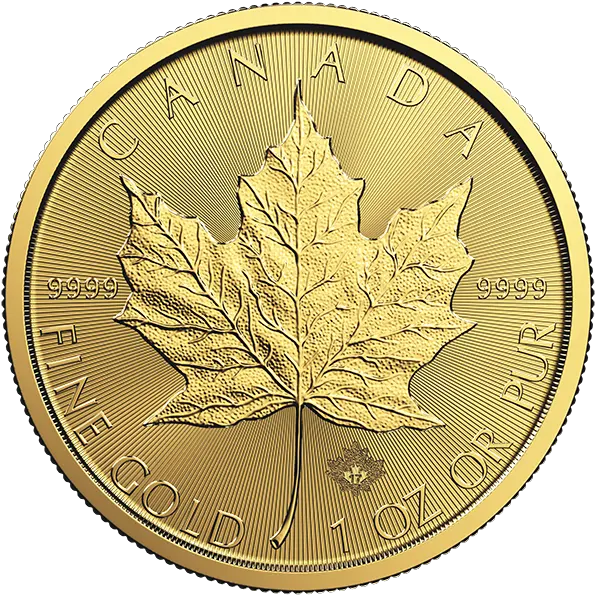 Canadian Maple Leaf 1 Oz Gold Austrian Philharmonic Gold Coin 1 2 Oz Png Canadian Maple Leaf Png