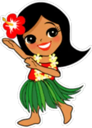 Sticker Maker Hawaiian Sticker Hula Dancer Clipart Png Hawaiian Lady Icon