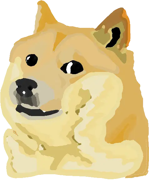 Shiba Inu Dog Like Mammal Yellow Nose Head Doge Doge Meme Png Shiba Inu Png