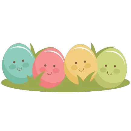 Easter Eggs Svg Cutting File Scrapbook Title Cute Easter Eggs Transparent Png Easter Eggs Png png