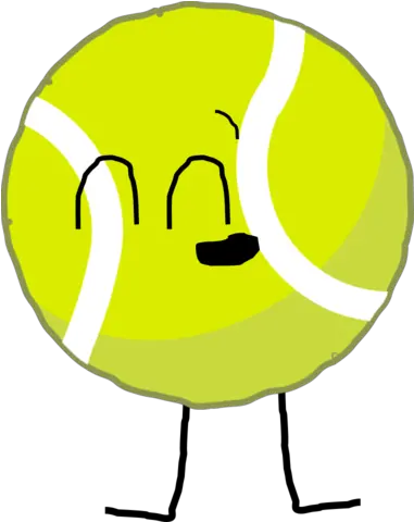 Download Hd Tennis Ball Object Shows Tennis Ball Bfb Tennis Ball And Golf Ball Png Tennis Ball Png png