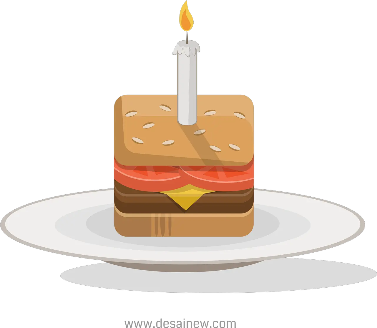 Birthday Burger Cake Birthday Cake Burger Transparent Png Birthday Cake Icon Png png