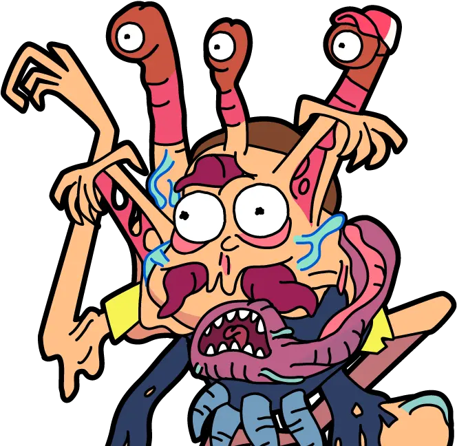 Download The Terrifying Cronenberg Morty Pocket Mortys Best Morty In Pocket Morty Png Morty Transparent