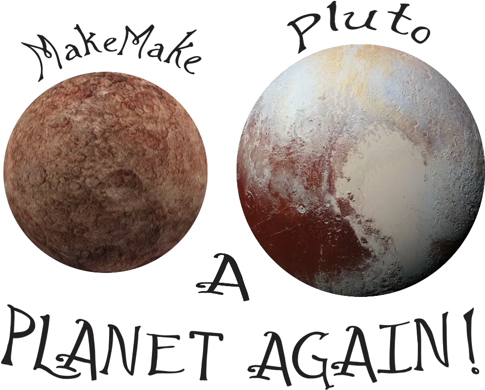 Makemake Pluto A Planet Again Wh Text Products From Png