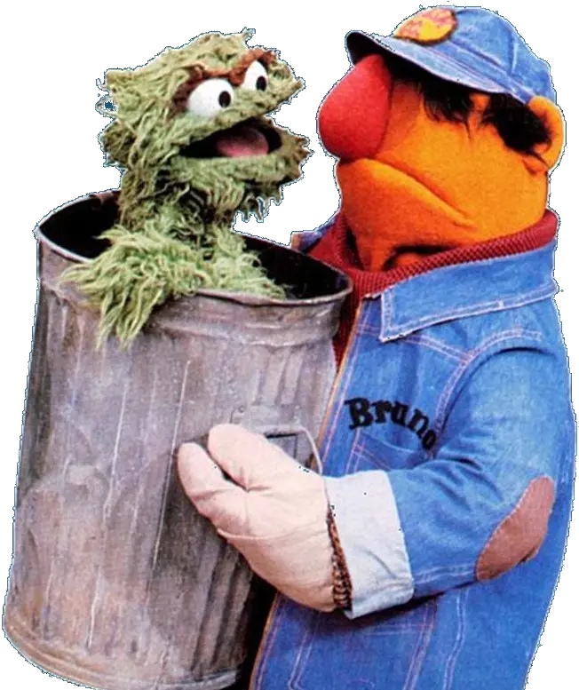 Bruno The Sesame Street Bruno The Trashman Png Oscar The Grouch Transparent