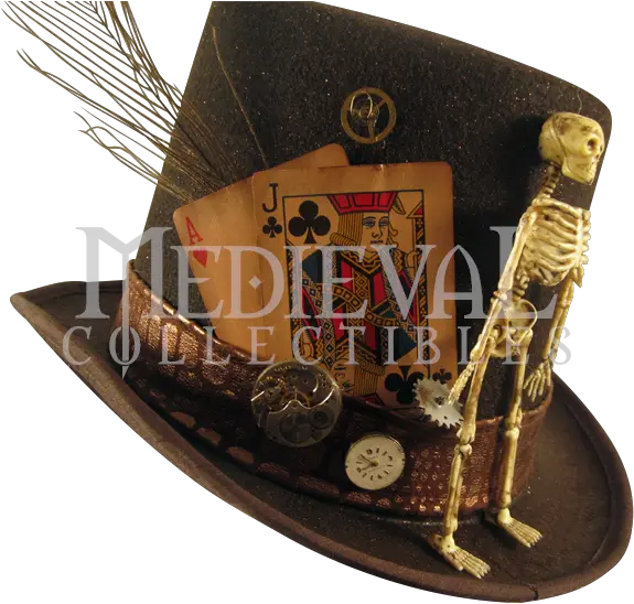 Download Hd Mens Deathly Steampunk Top Hat Voodoo Top Hats Deck Of Cards Png Top Hat Transparent