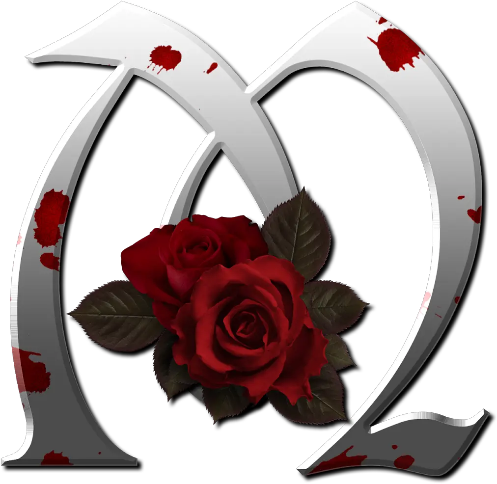 Rosas Rojas Letter M With Roses Png Rosas Rojas Png