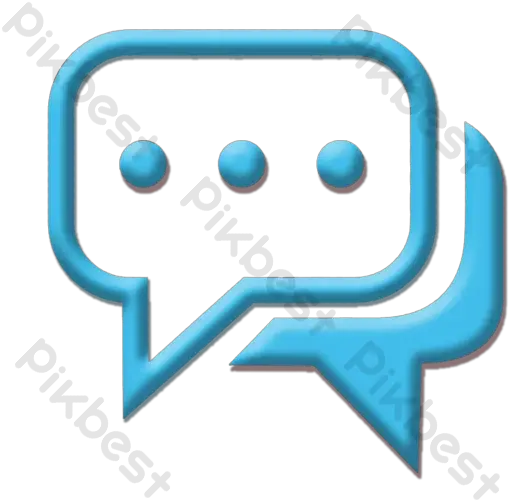 Sky Blue Chat Conversation Icon Free Horizontal Png Conversation Icon Png