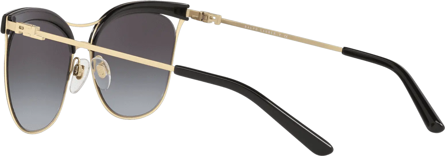 Download Metal Cateye Sunglasses In Black Sanded Light Gold Unisex Png Aviator Sunglasses Transparent Background