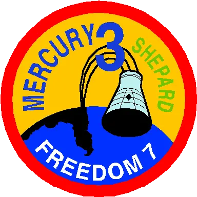 Mercury 3 Project Mercury Mission Patches Png Mercury Png