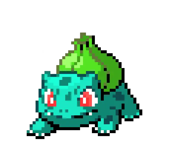 Bulbasaur Pixel Png Image With No Dragon Quest Slime Pixel Art Bulbasaur Transparent