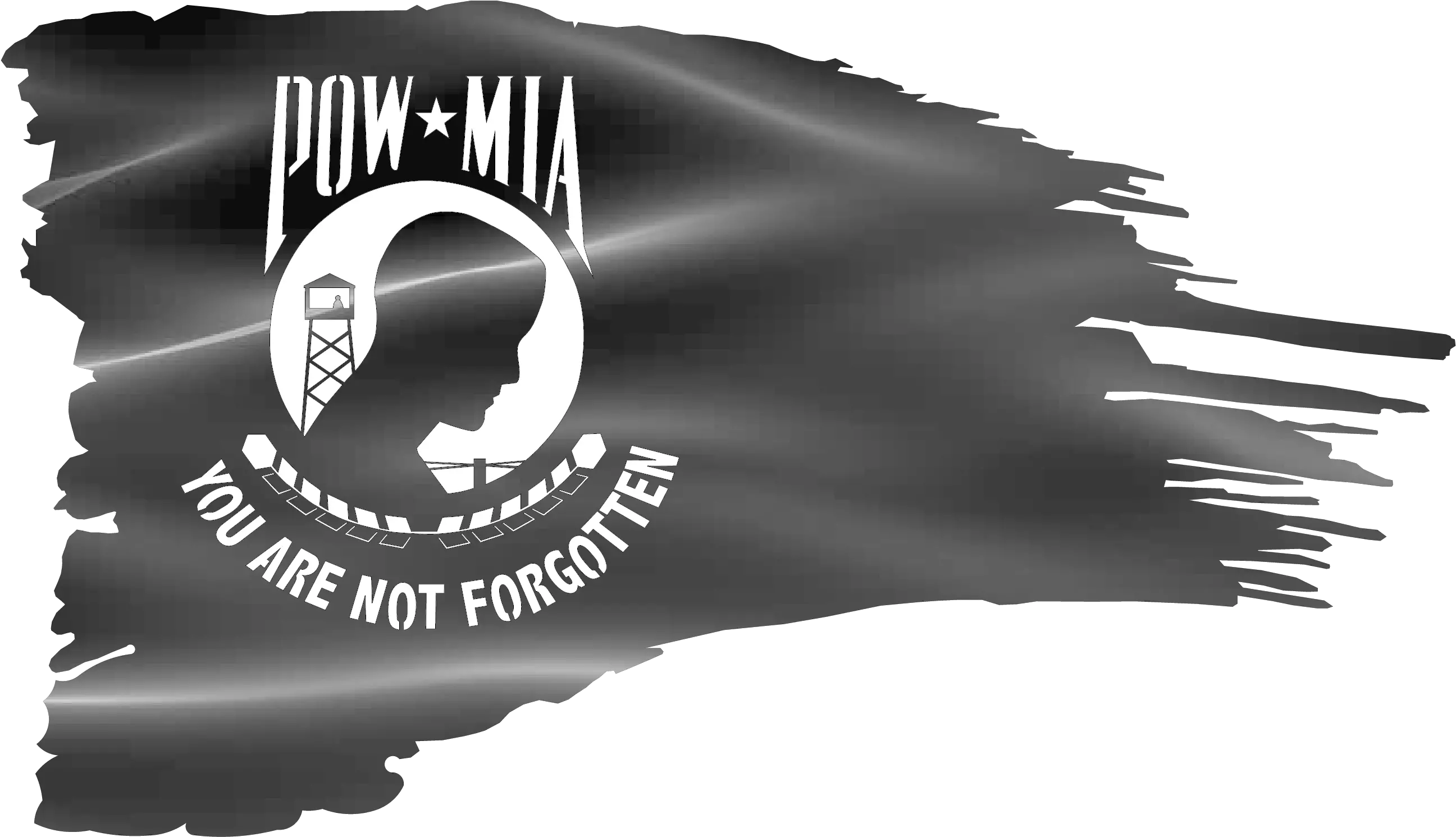 Patriotic Metal Art Pow Mia Flag Png Pow Mia Logo