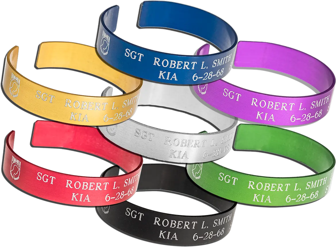 Pow Kia Mia Memorial Bracelets Pow Mia Bracelet Png Pow Mia Logo