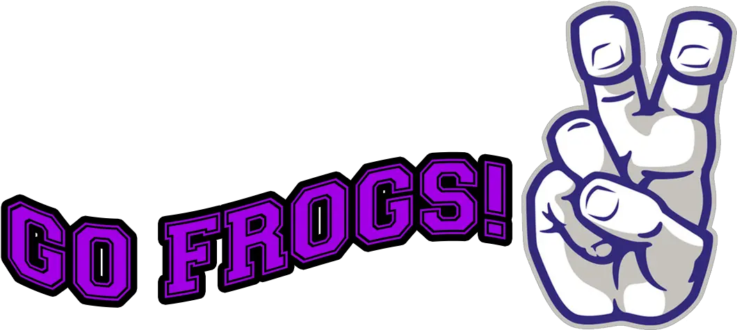 Tcu Horned Frogs Purple Foam Finger Go Frogs Tcu Png Tcu Logo Png