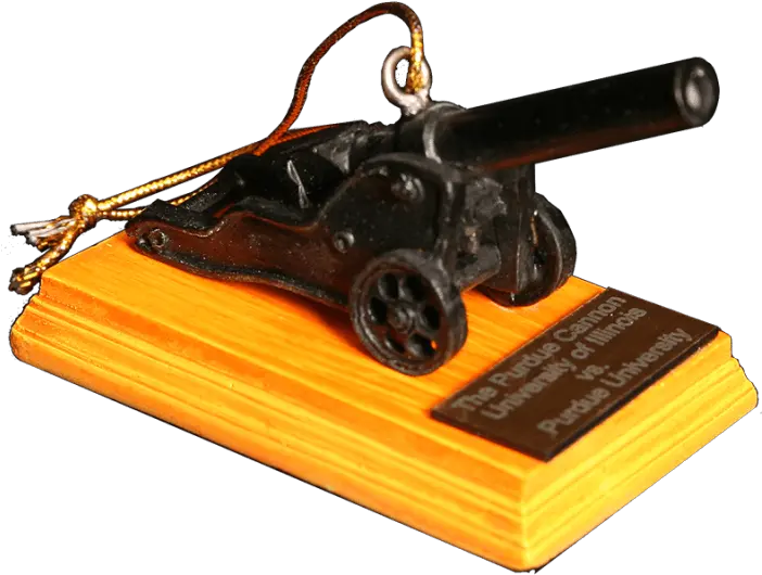 Purdue Cannon Mini Trophy Purdue Wood Png Cannon Png