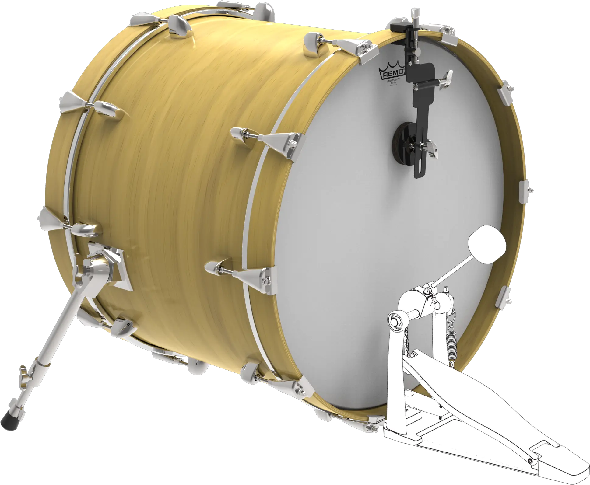 A Remo Kick Kick Drum Png Bass Drum Png
