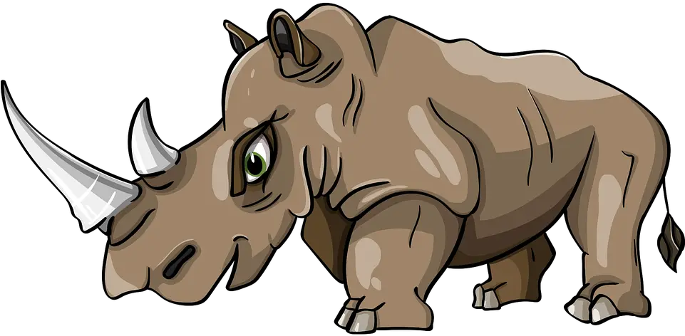 Rhino Horn Mammal Free Vector Graphic On Pixabay Rhinoceros Animation Png Rhino Png