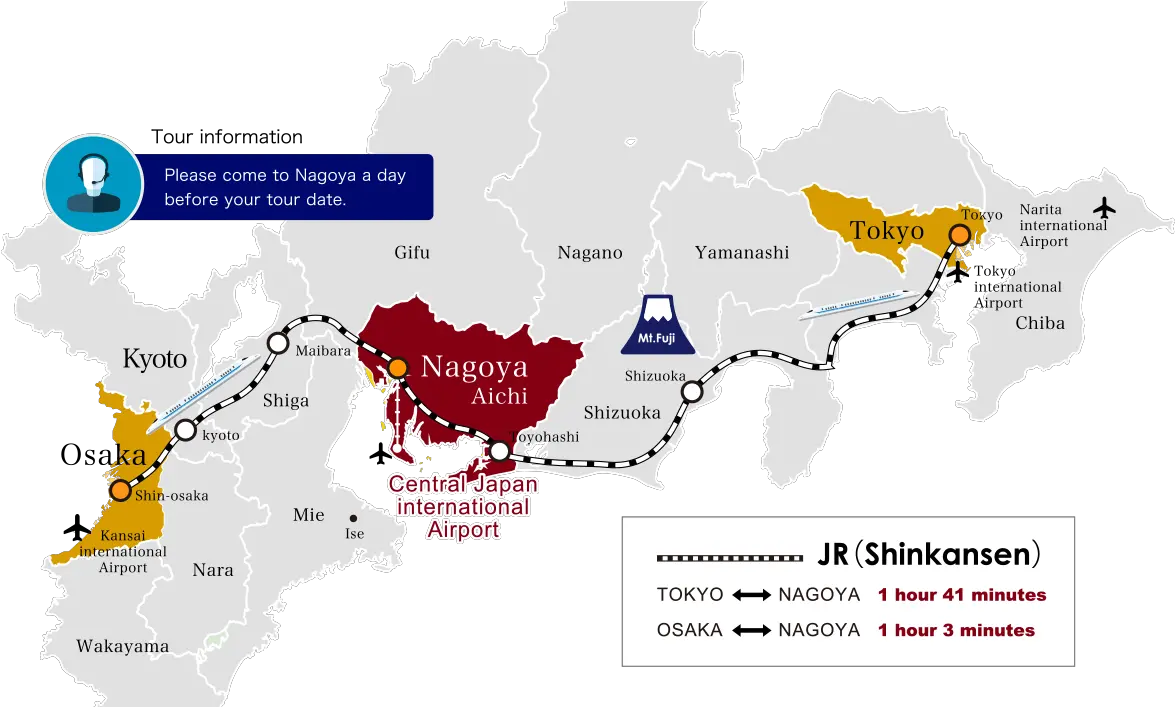 Explore Japan From Nagoya Meitetsu Kanko Bus Coltd Atlas Png Japan Map Png