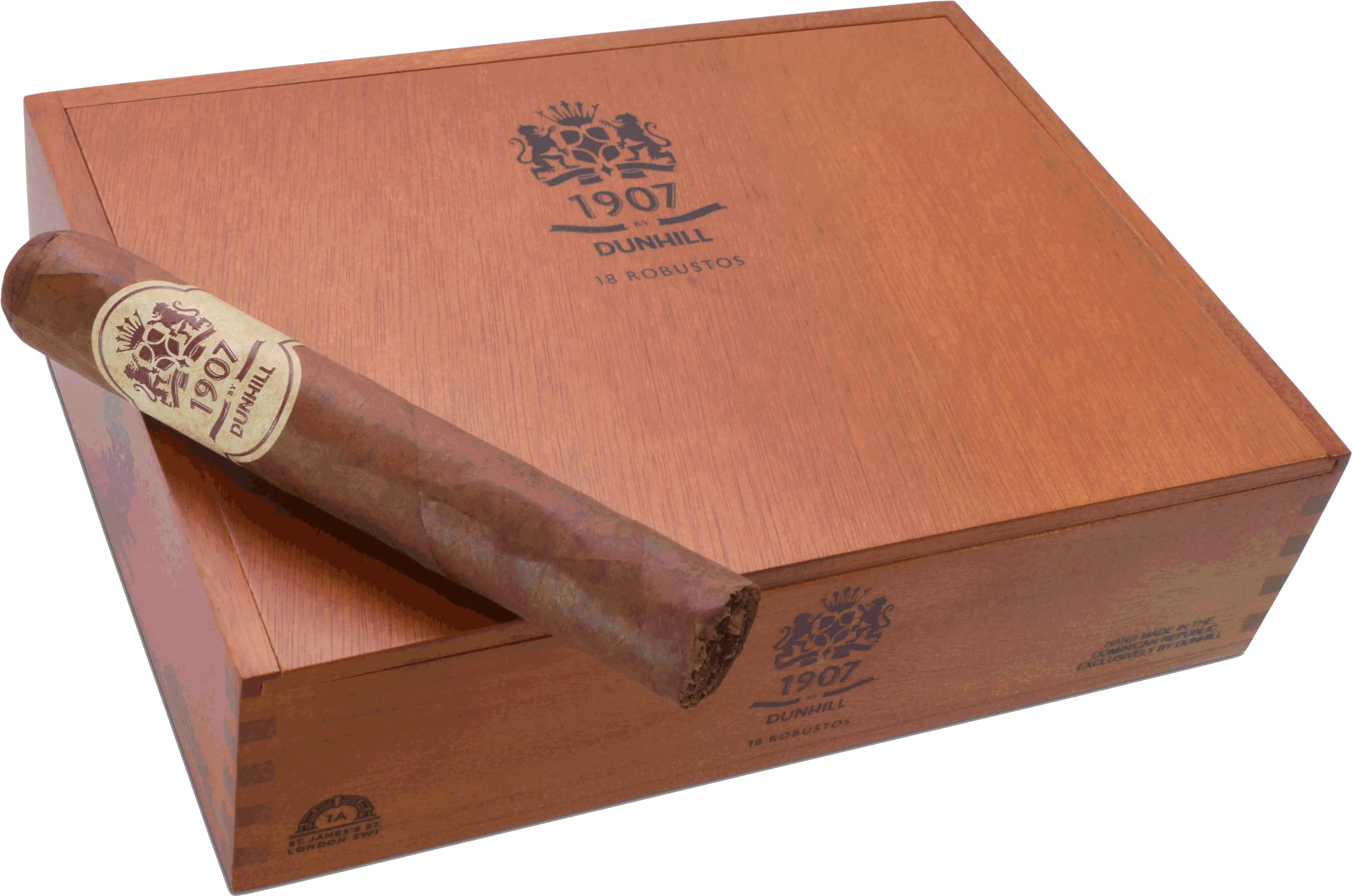 Download Hd 1907 By Dunhill Closed Box Dunhill 1907 Box Pressed Toro Png Cigar Png