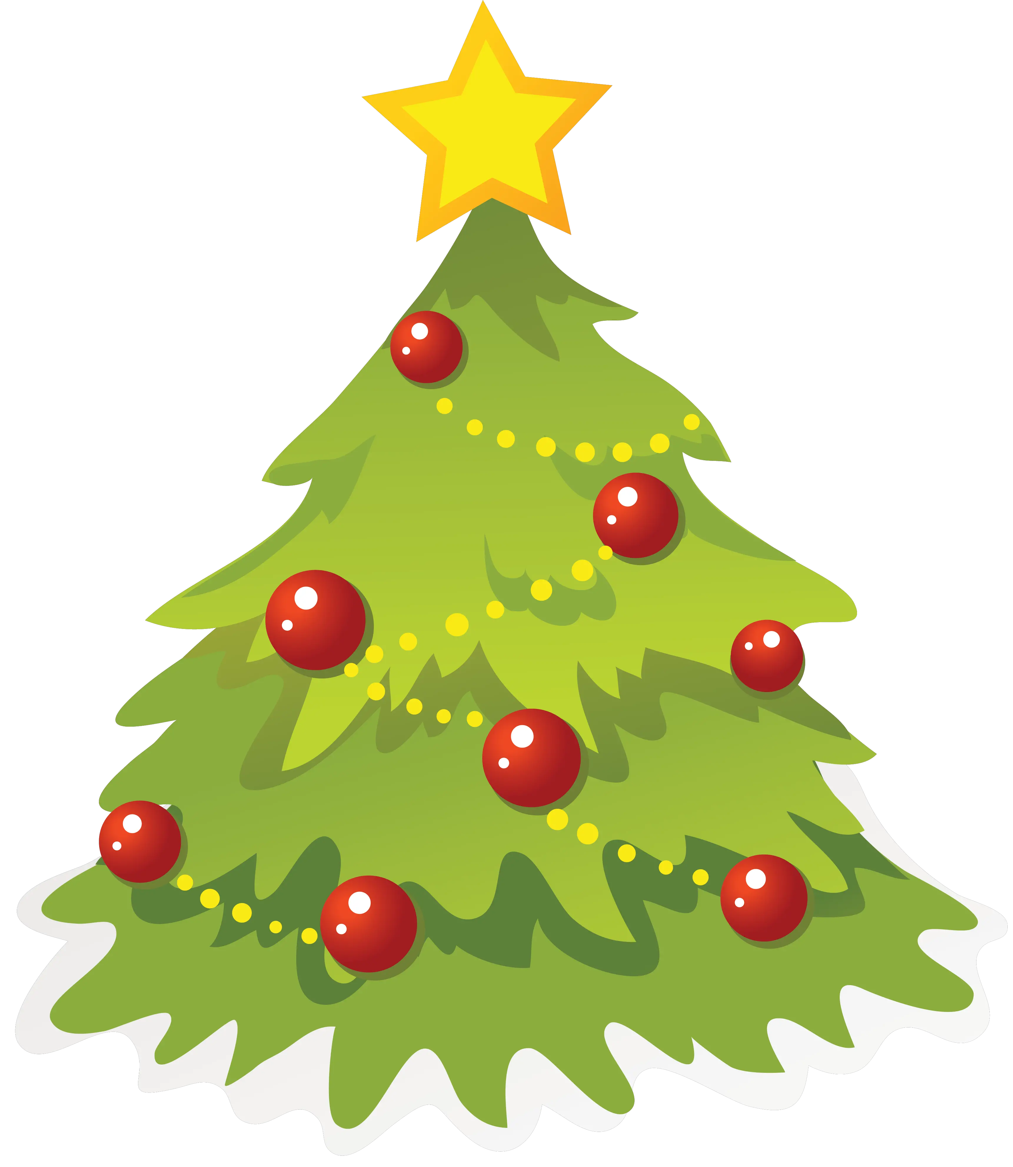 Cartoony Christmas Tree Png