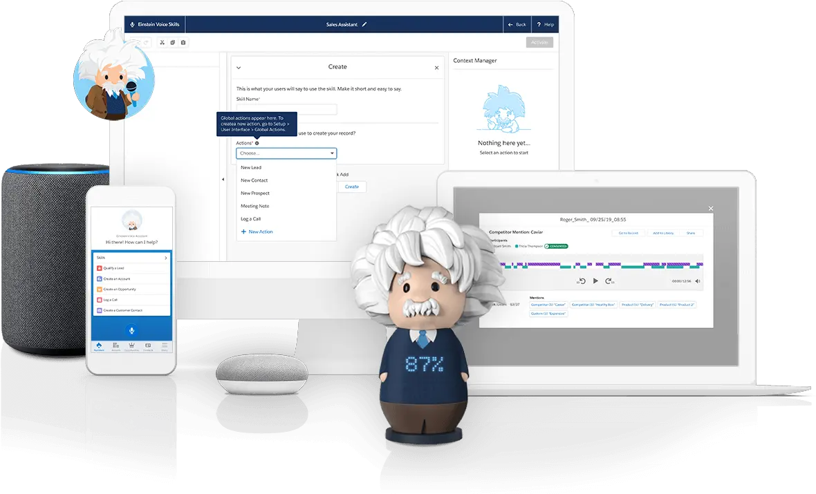 Einstein Voice Assistant Activated Ai Salesforce Au Einstein Voice Png Einstein Png