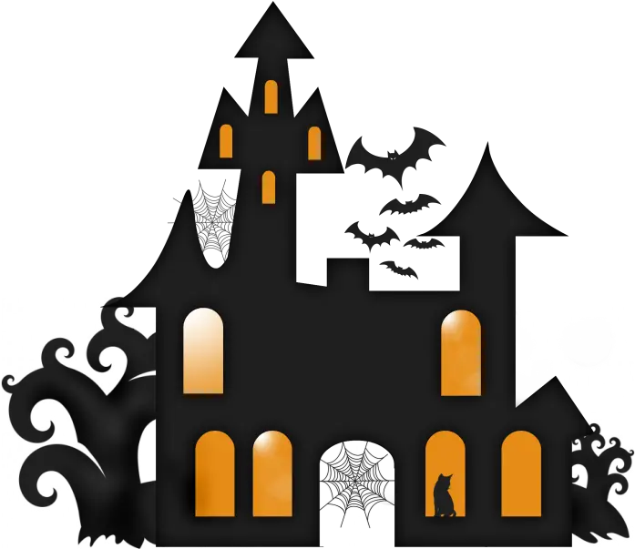 Haunted House Silhouette Clip Art Printable Haunted House Silhouette Png Haunted House Png